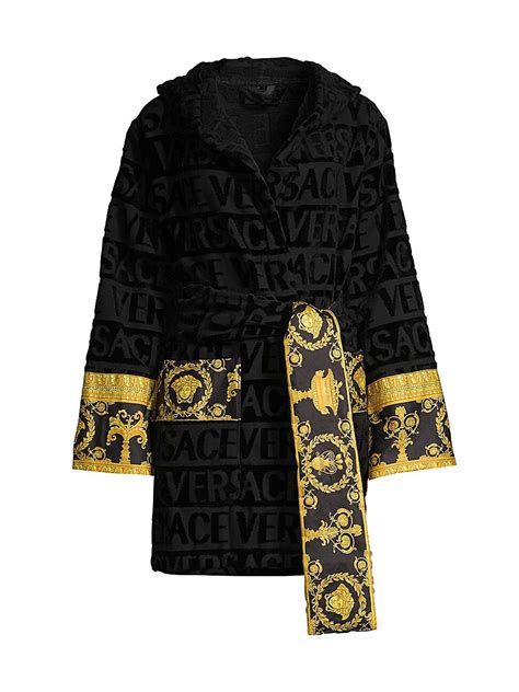 versace bathrobes saks|versace monogram robes.